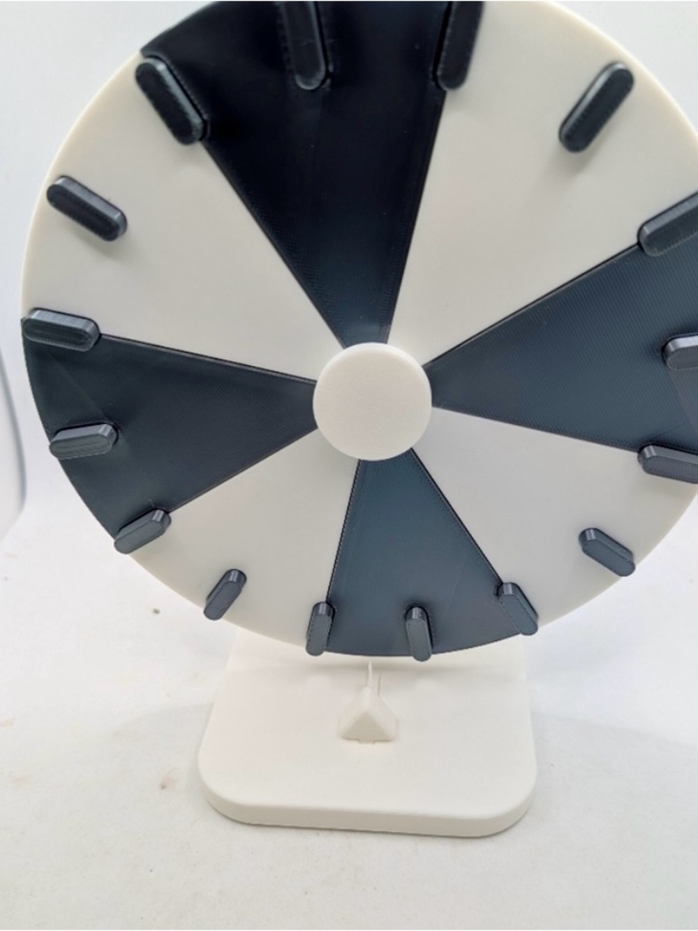 Black and White Desktop Spinner Wheel
